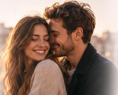 Un couple partage un moment de complicité