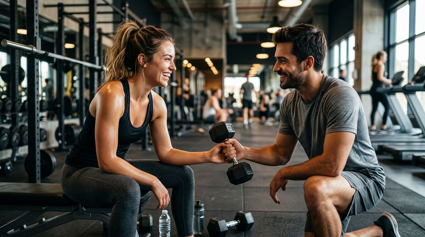 Rencontre à la salle de sport